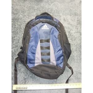 ADIDAS BACKPACK BLACK Blue BOOKBAG SPORTS 3 Stripe